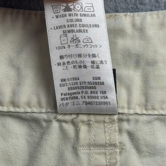 Patagonia Shorts Women 0 Beige All Wear Capris 100% Organic Cotton Bermuda 55392 - Picture 7 of 16